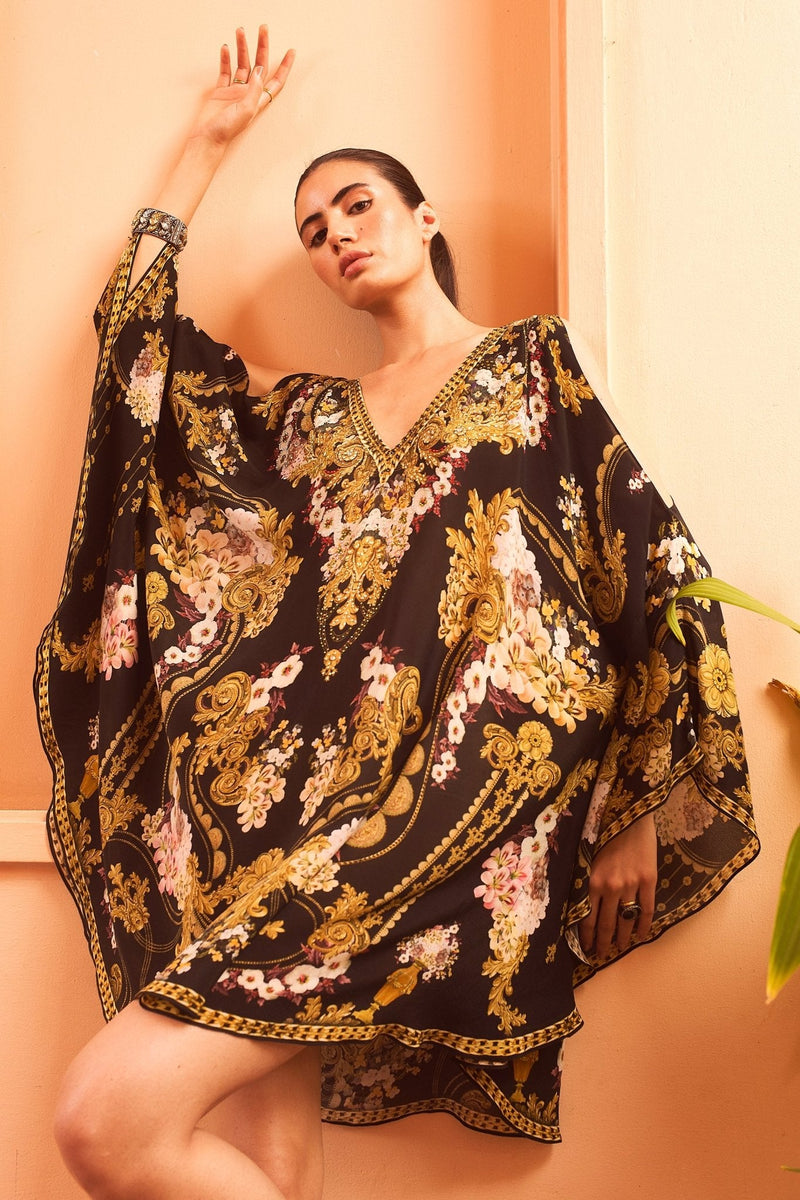 kaftan dress gold CORA GOLD KAFTAN DRESS