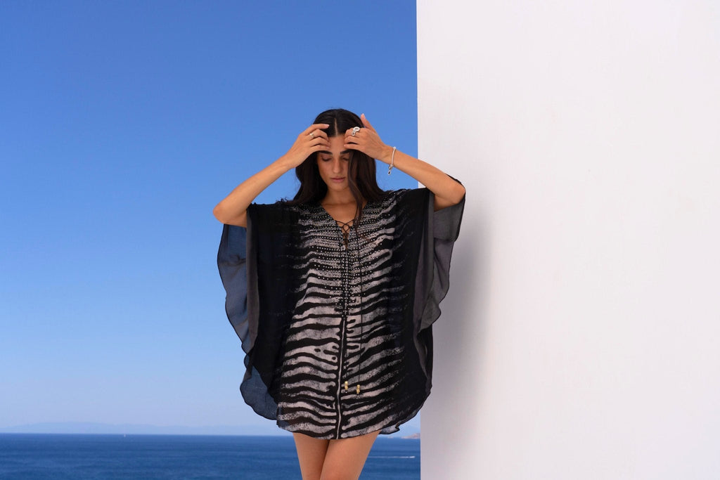 AEGEAN NIGHTS BUTTERFLY TOP - Czarina