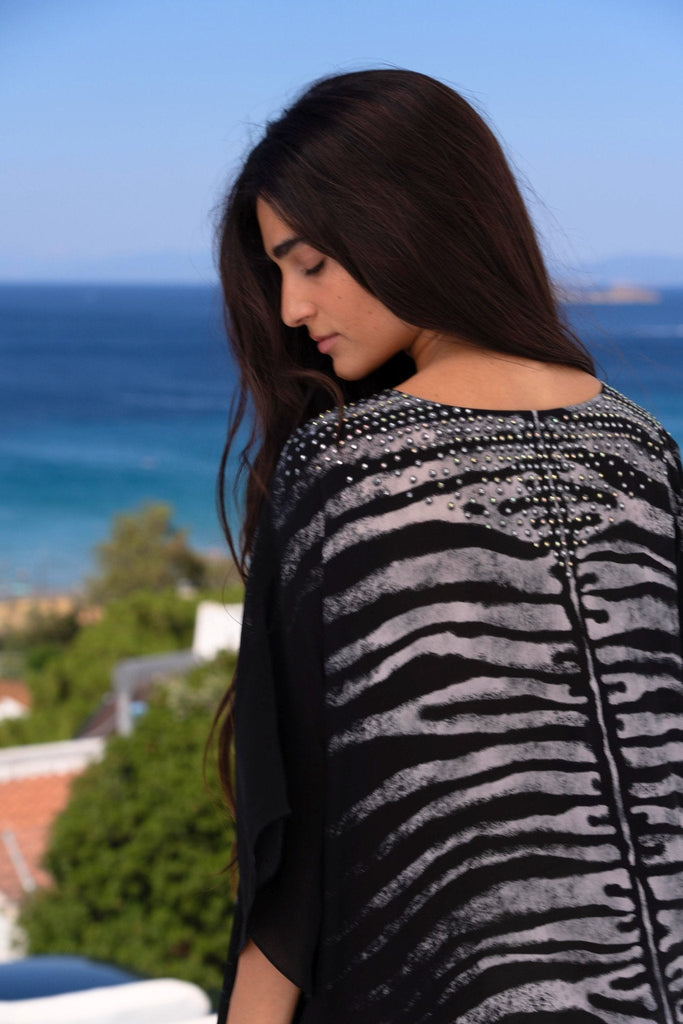 AEGEAN NIGHTS BUTTERFLY TOP - Czarina
