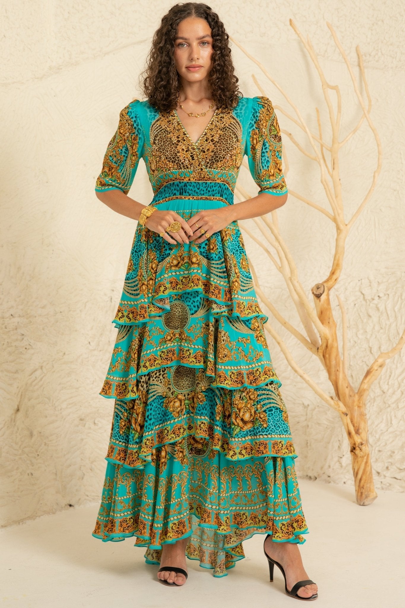 brown maxi dress strapless 'Bliss' Strapless Maxi Dress