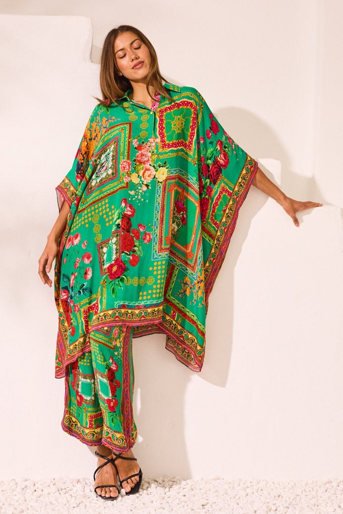 Blooming Tales Midi Collare Kaftan - Czarina