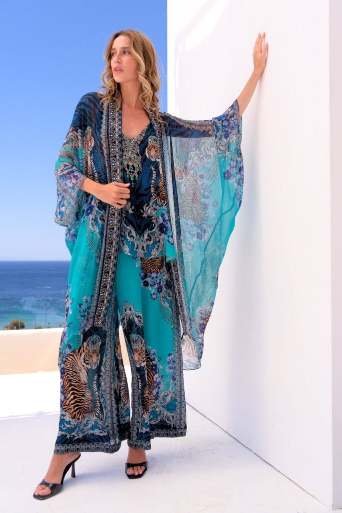 BLUE TIGRESS CAMI TOP - Czarina