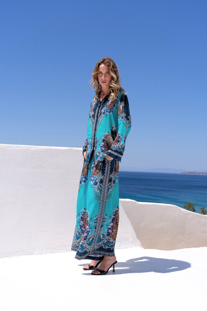 BLUE TIGRESS WOMEN SHIRT - Czarina