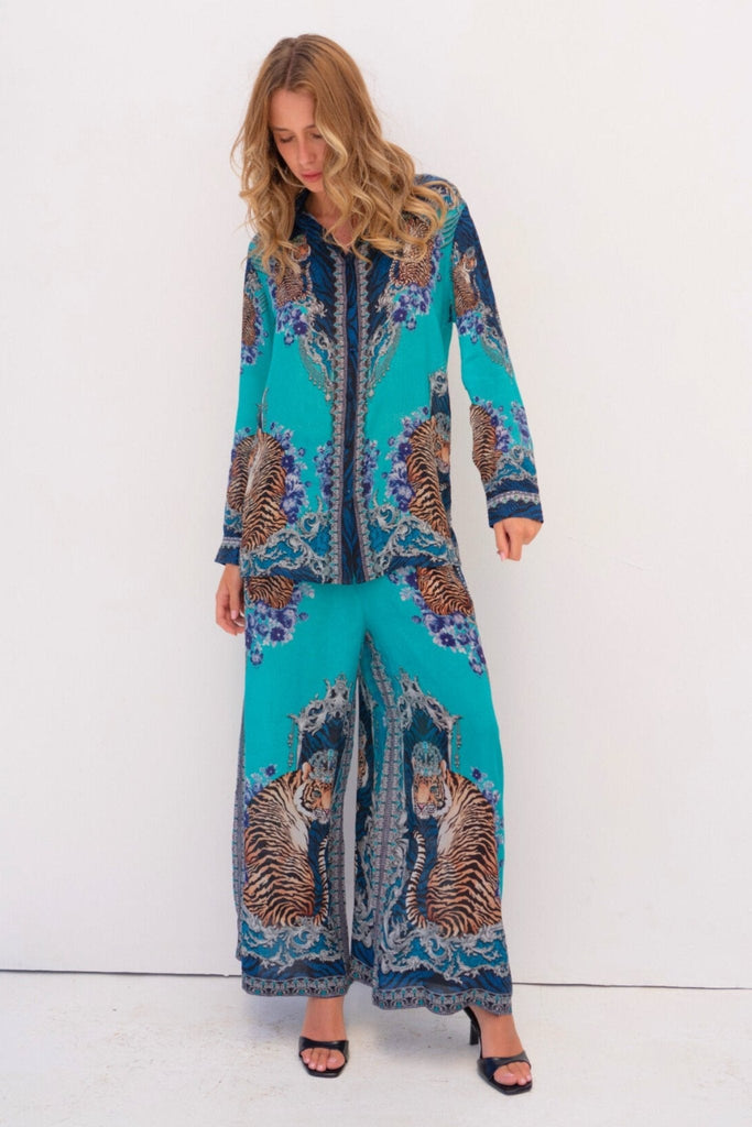 BLUE TIGRESS WOMEN SHIRT - Czarina