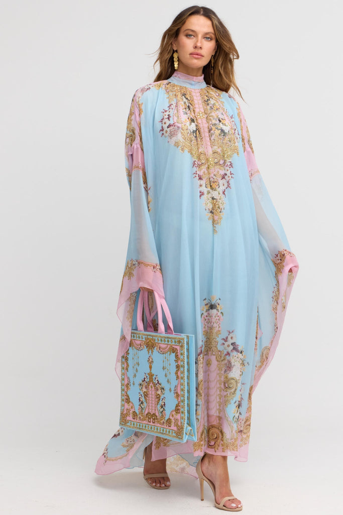 Dusk Till Dawn High - neck Maxi Kaftan - Czarina