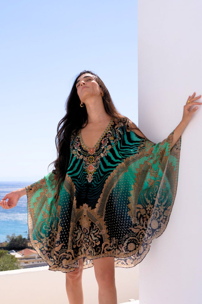 EMERALD EMPRESS KAFTAN DRESS - Czarina
