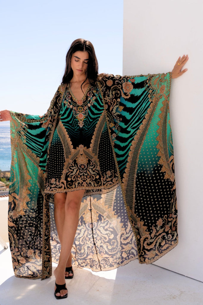 EMERALD EMPRESS LONG CAPE - Czarina