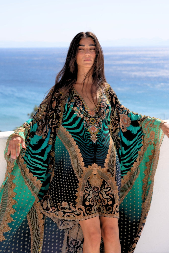 EMERALD EMPRESS LONG CAPE - Czarina