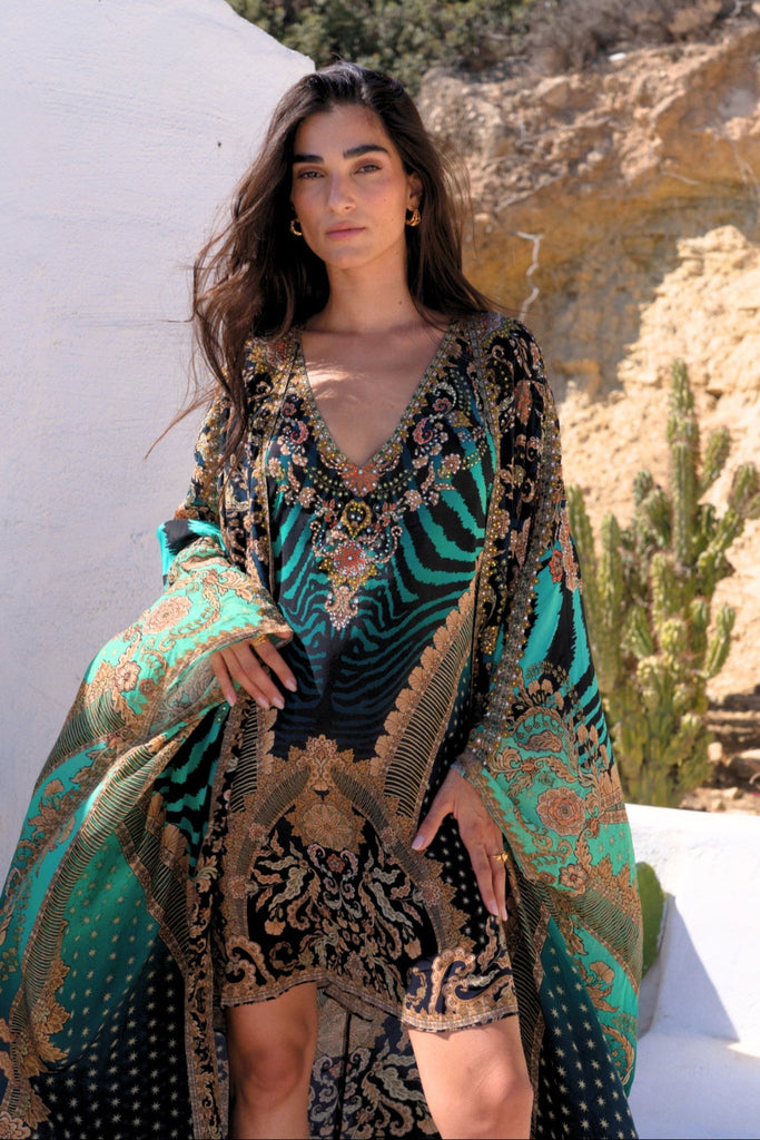 EMERALD EMPRESS LONG CAPE - Czarina