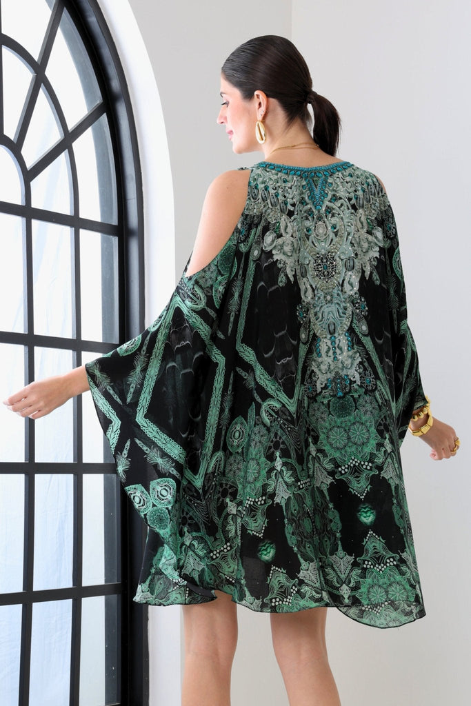 EMERALD OASIS KAFTAN DRESS - Czarina