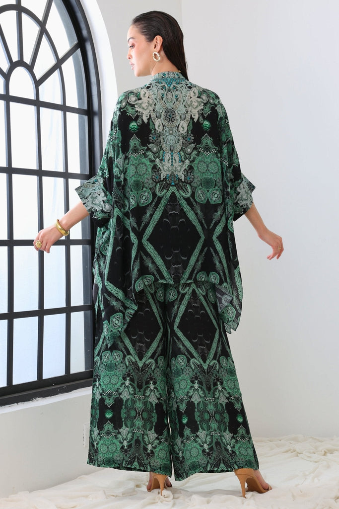 EMERALD OASIS KAFTAN TOP W SLEEVES - Czarina