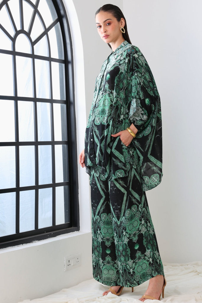 EMERALD OASIS KAFTAN TOP W SLEEVES - Czarina