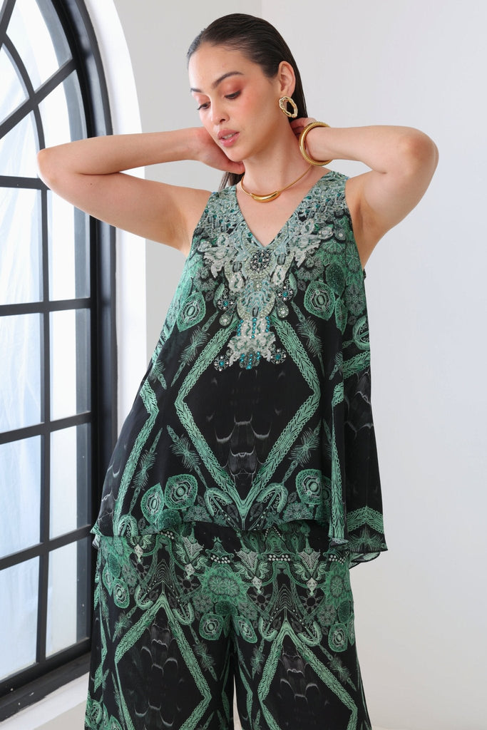 EMERALD OASIS TANK TOP - Czarina