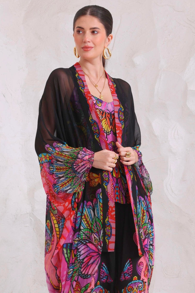 MIDNIGHT WINGS MEDIUM CAPE - Czarina