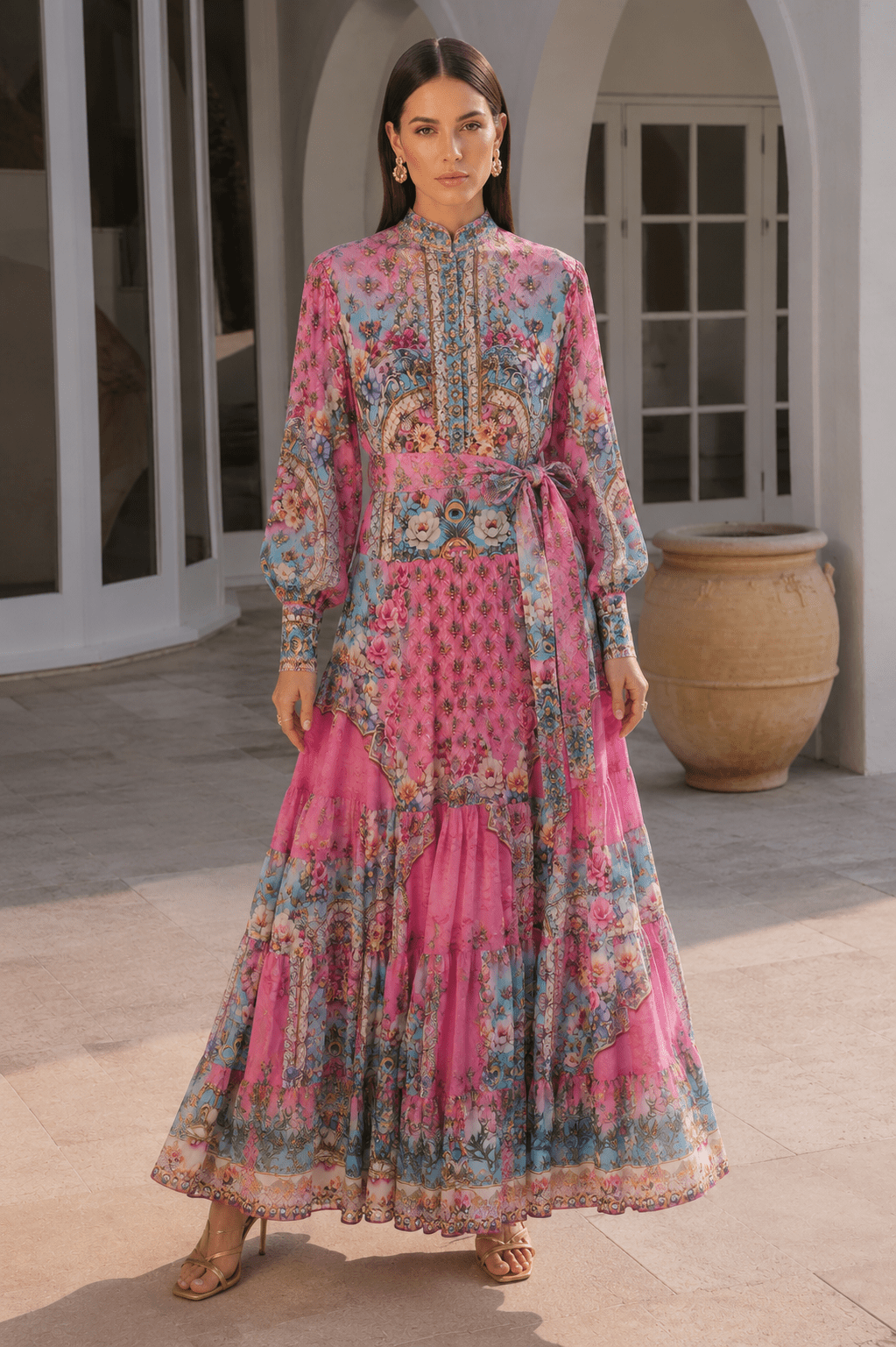 PARADISO BUTTON DOWN MAXI DRESS
