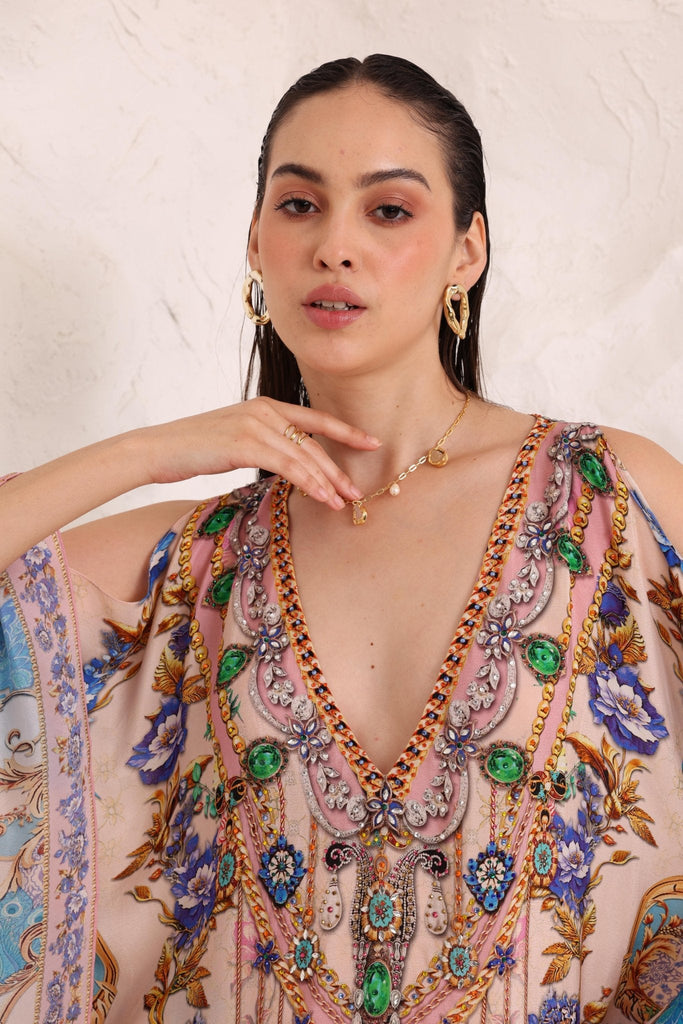 Peacock Dreams Kaftan Dress - Czarina