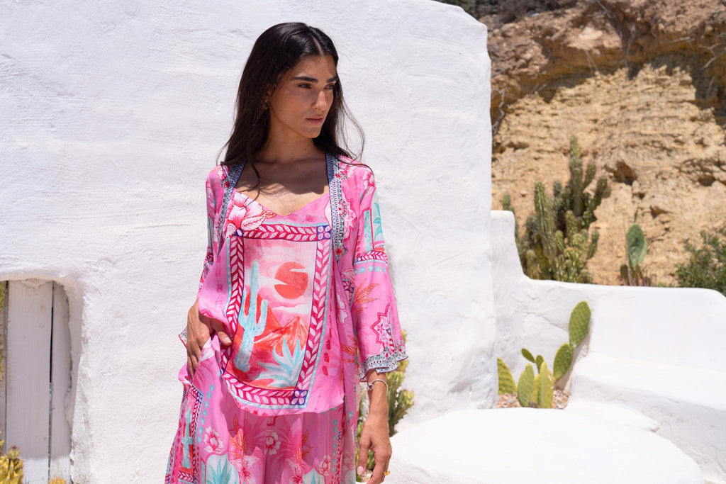 Pink Boho Cami Top - Czarina