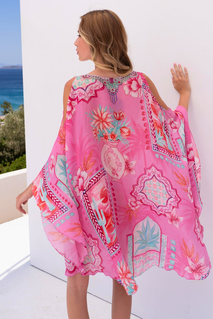 Pink Boho Kaftan Dress - Czarina