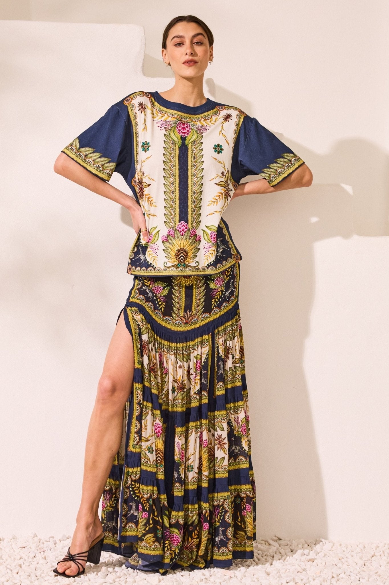 【THE MOZZ】Olsen Peach Long Slit Skirt Sandro_SFPJU01397-11_F_1.jpg