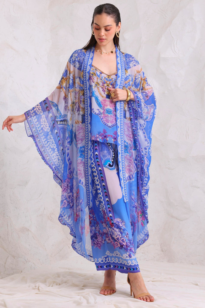 PURPLE PEARLS MEDIUM CAPE - Czarina