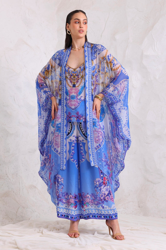 PURPLE PEARLS MEDIUM CAPE - Czarina