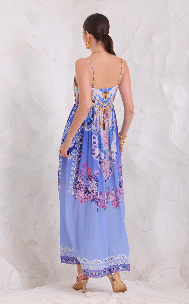 PURPLE PEARLS S - S MIDI DRESS - Czarina