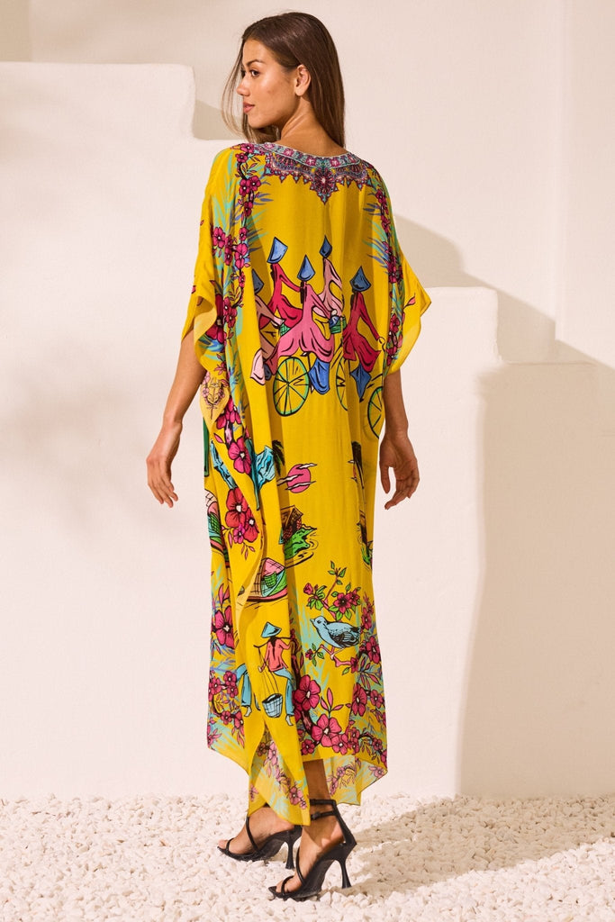 Saigon Sunsets Medium Kaftan - Czarina