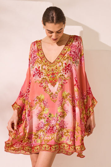 Summer In Pink Kaftan Dress - Czarina