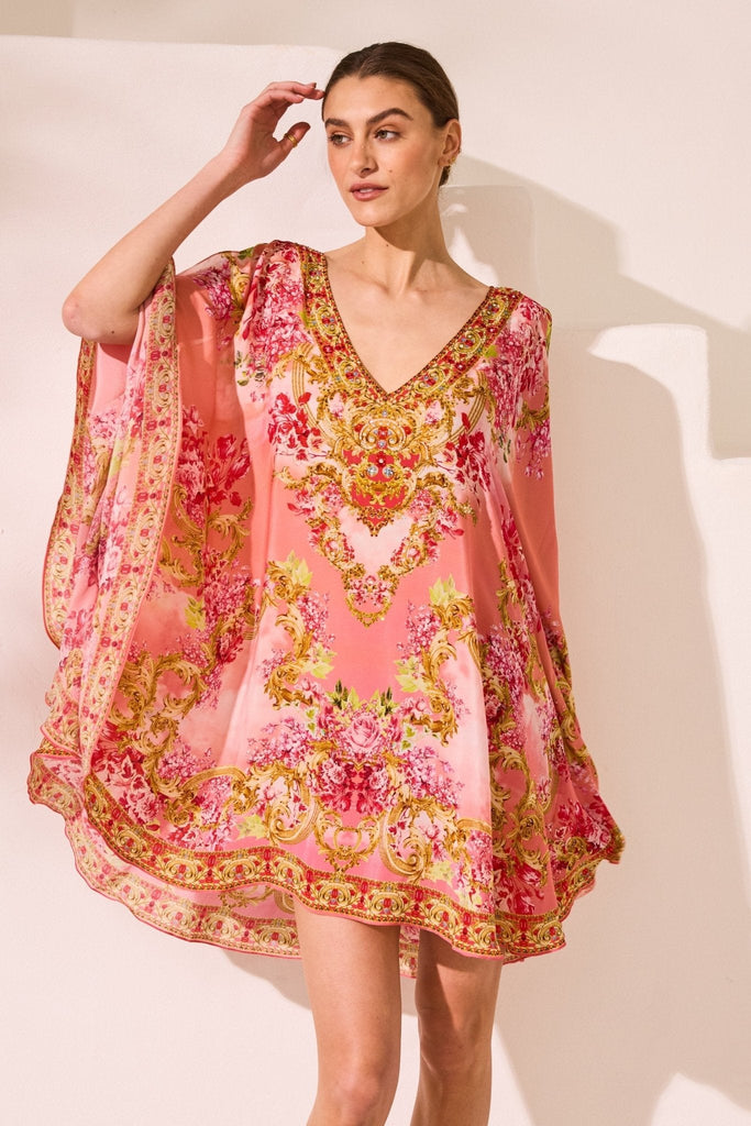 Summer In Pink Kaftan Dress - Czarina