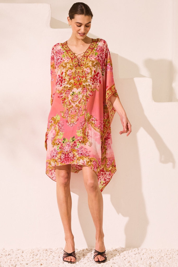 Summer in Pink Short Kaftan - Czarina