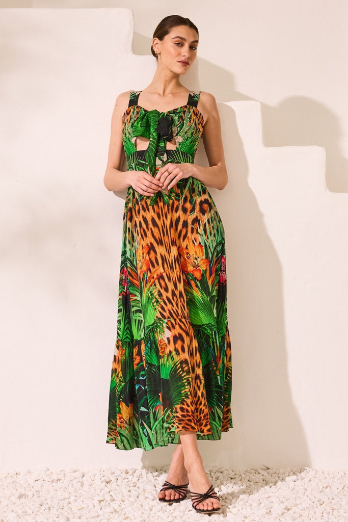 Tropical Temptation Midi Dress - Czarina