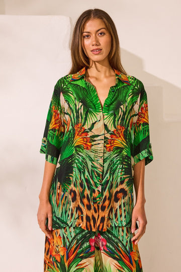 Tropical Temptation Short Sleeve Shirt - Czarina