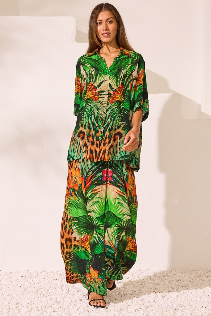 Tropical Temptation Short Sleeve Shirt - Czarina