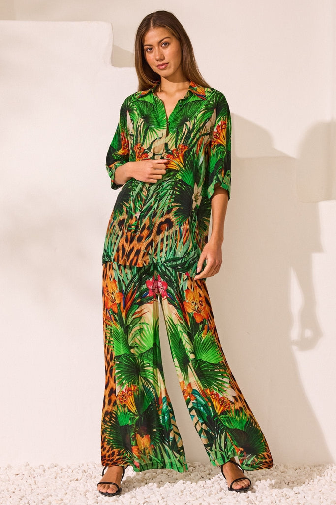 Tropical Temptation Short Sleeve Shirt - Czarina