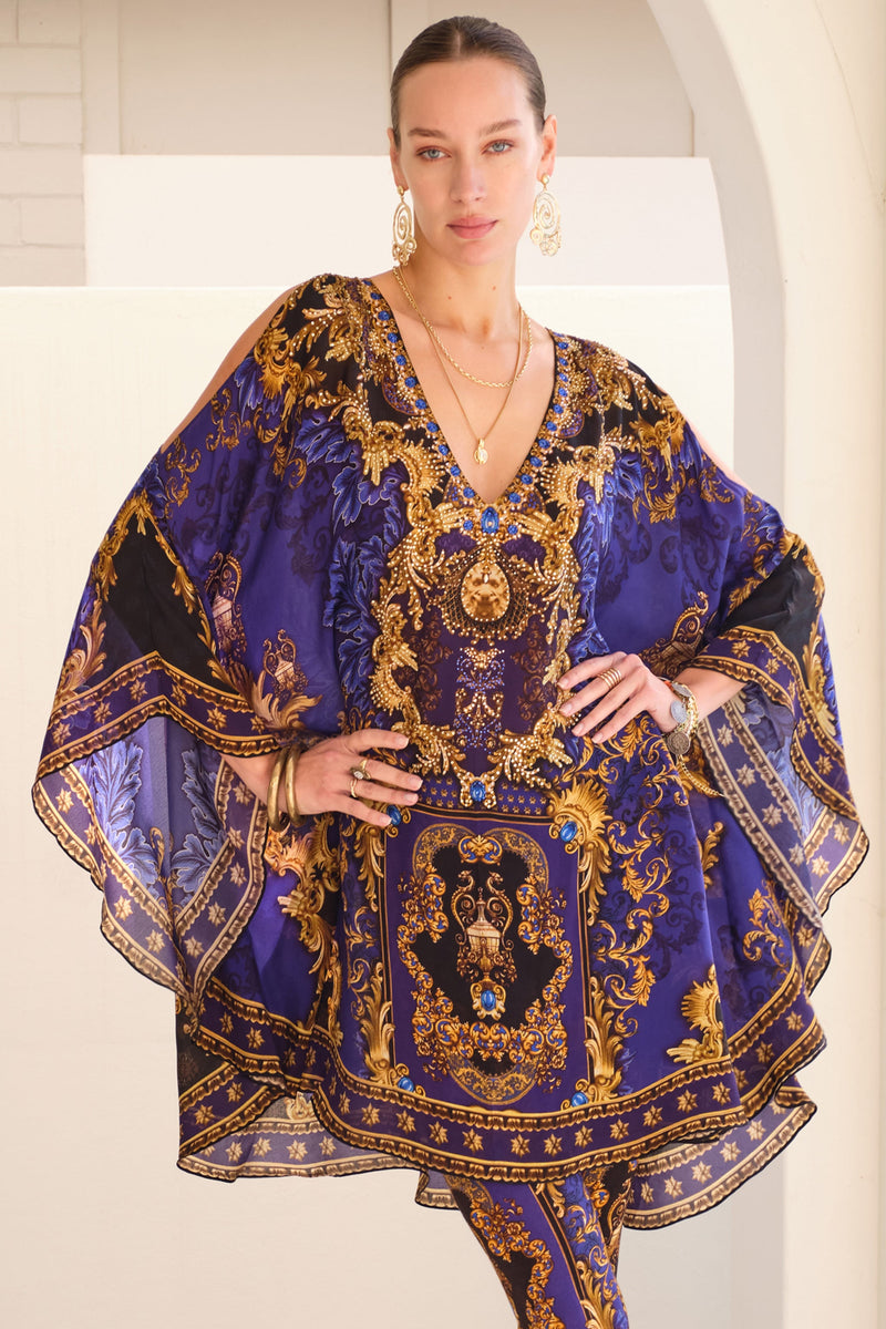 MIDNIGHT BLUE KAFTAN DRESS – Czarina USA