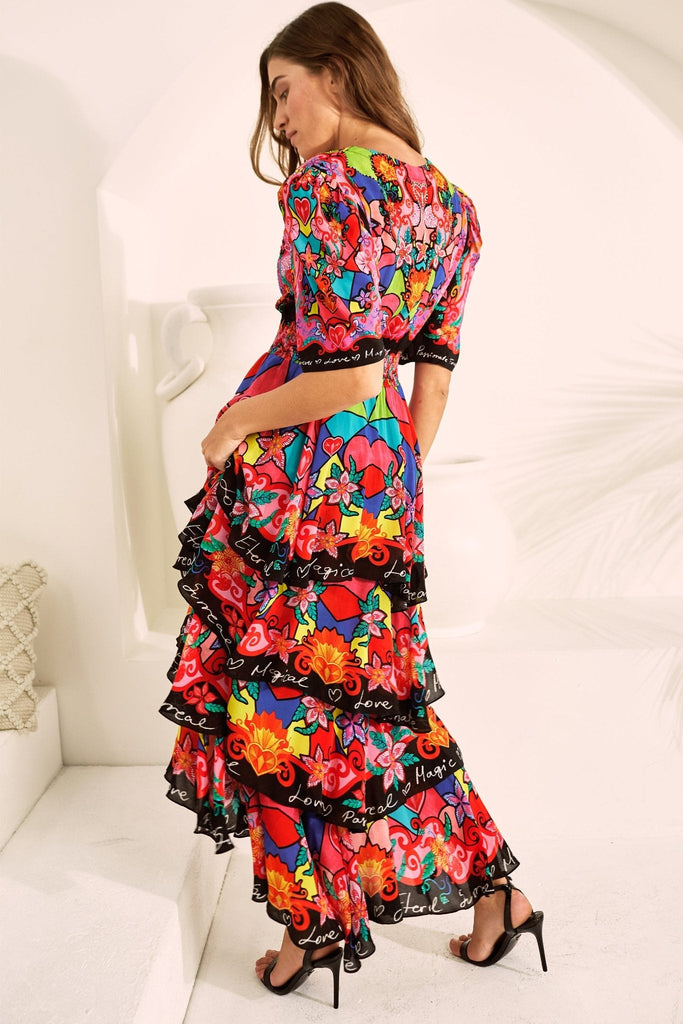 DREAMY CUPID CROSS OVER MAXI DRESS - Czarina