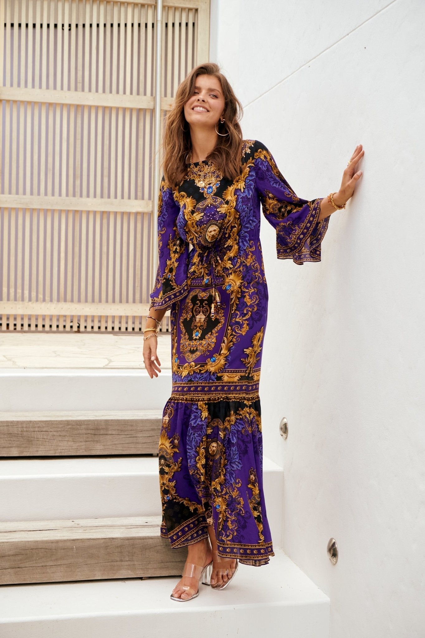 Midnight Blue Cocktail Maxi Dress – Czarina USA