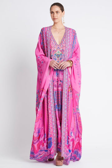 PINK FEELING LONG CAPE - Czarina
