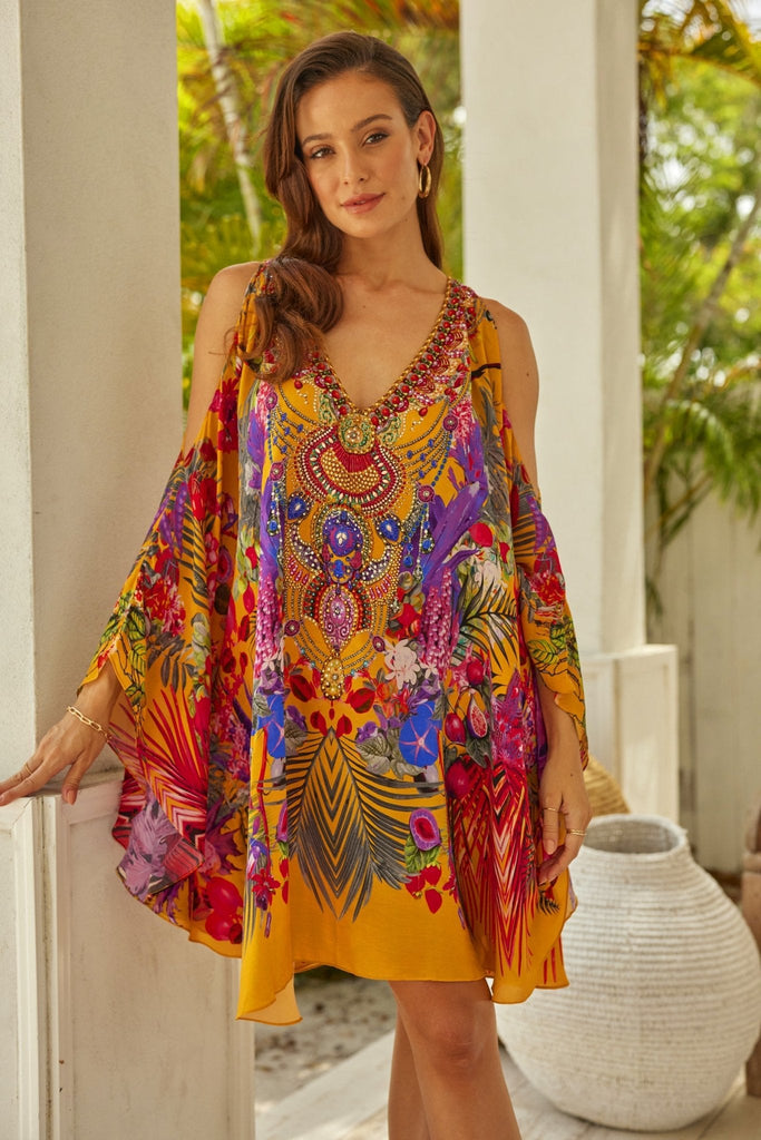 Tropical Sunset Kaftan dress - Czarina